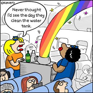 Jetlagged Comic Cartoon  "Rainbow Coffee" 18009 Digital Download