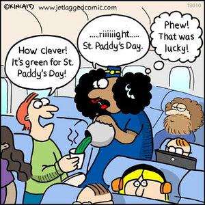 Jetlagged Comic Cartoon "St Paddy's Day" 18010 Digital Download