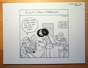 Original Art of "Flight Crew Problems"